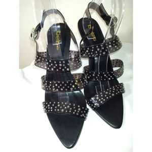 NWOT BEBE KATHLEEN RHINESTONE EMBELLISHED HEELS